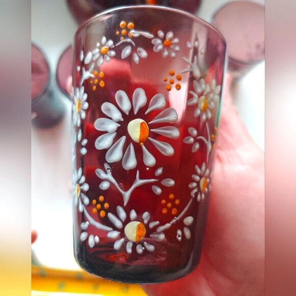 Antique EAPG Dugan glass pitcher set - Picture 9 of 10